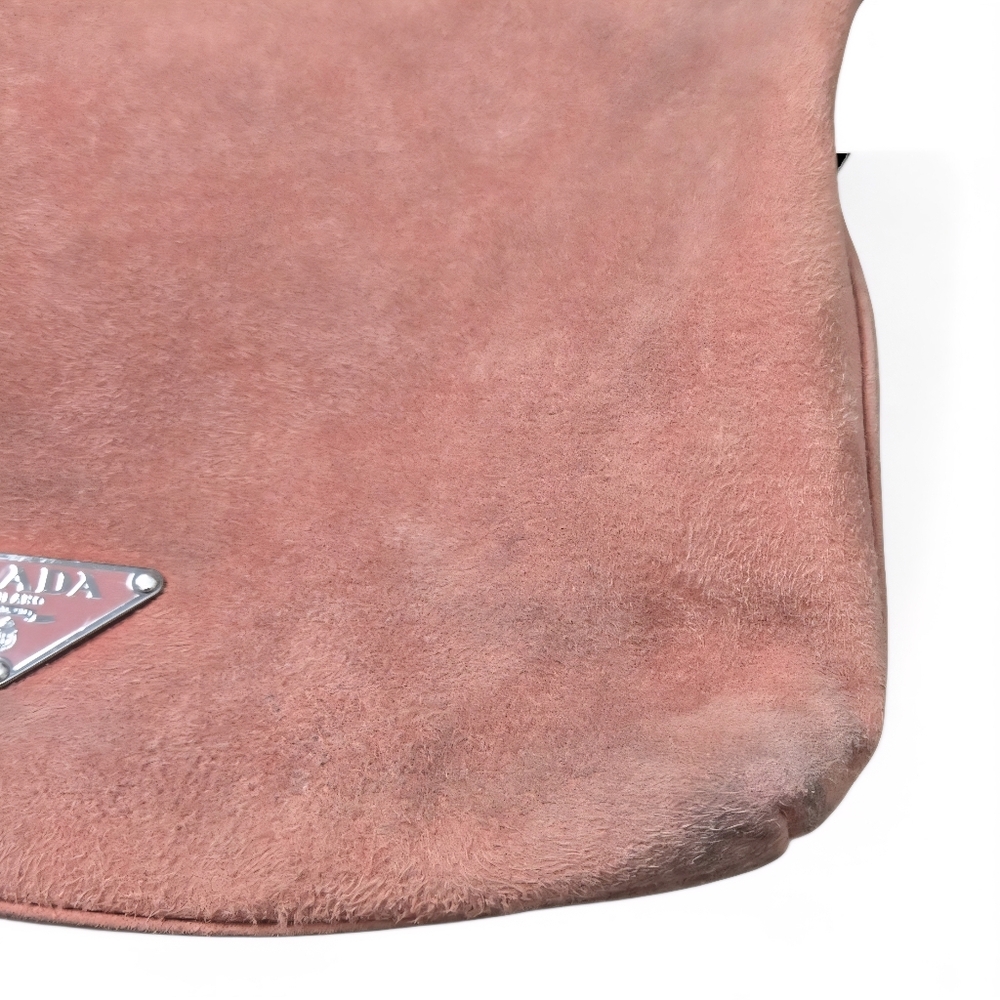 Prada Scamosciato Brick Suede Shoulder Bag - Picture 2 of 8